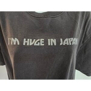 Graphic Tee I M HUGE IN JAPAN T Shirt Short Sleeve Gray Size L /0501